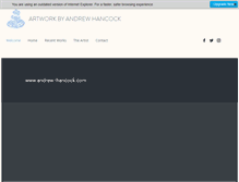 Tablet Screenshot of andrew-hancock.com